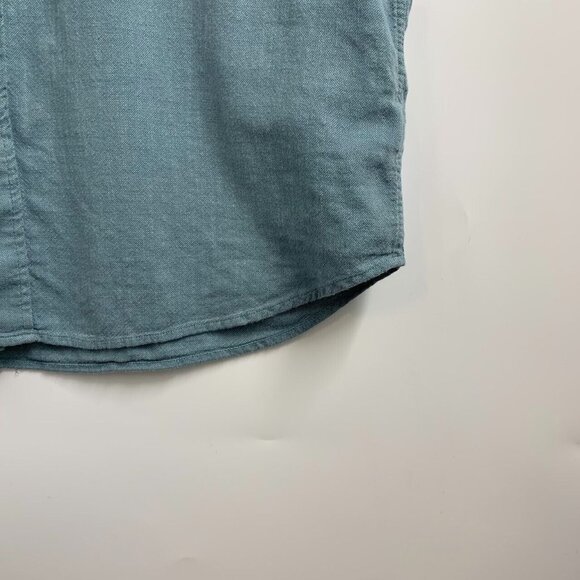 Rails Men's Fairfax Button Up Short Sleeve Teal Sea Green Cotton Shirt XL - Picture 5 of 13